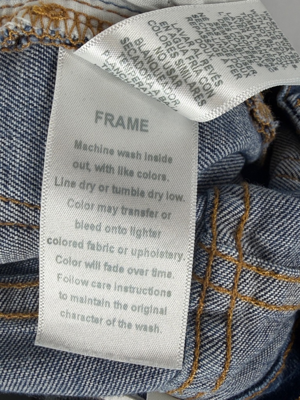 Frame Denim Thrasher Wash Le High Straight Crop Women’s Size 26, Stretch to 29” - Picture 12 of 12